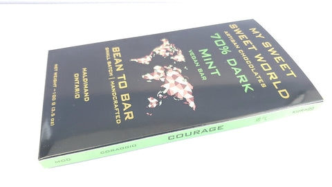 My Sweet Sweet World 70% Mint Chocolate, per 100 g bar