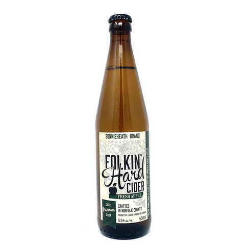 Bonnieheath Estate Winery - Folkin' Hard Fresh Apple Cider, 500 mL