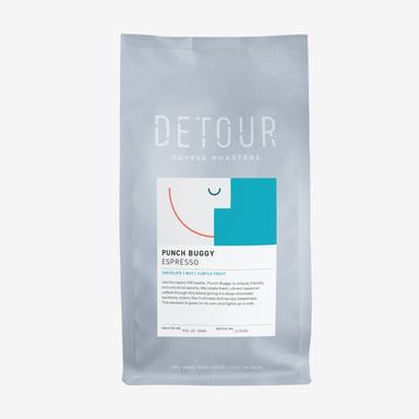 Detour Coffee Roasters - Punch Buggy Espresso coffee beans, per 300 g bag