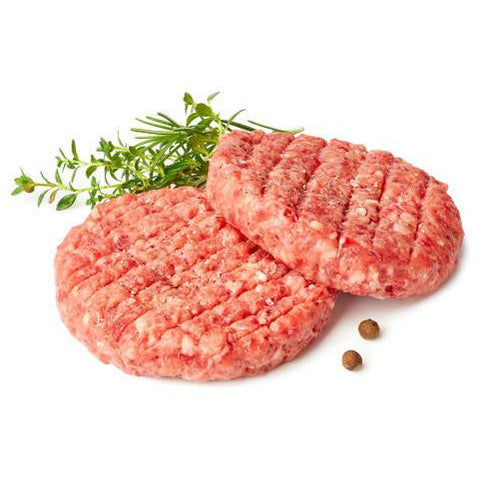 Fresh Beef burger patties, 2 per pkg.