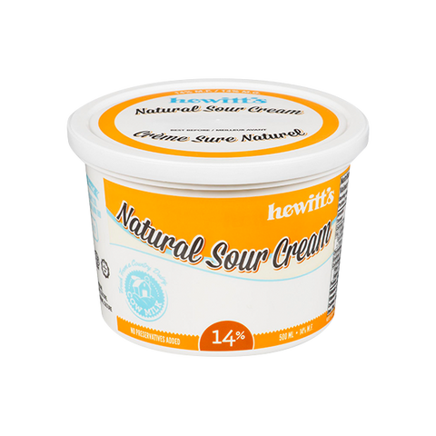 Hewitt's 14 % Sour Cream, per container