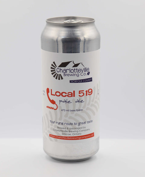 Charlotteville Brewing Co.  Local 519 Pale Ale, per 475 mL can